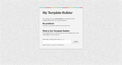Desktop Screenshot of mytemplatebuilder.revaxarts-themes.com