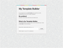 Tablet Screenshot of mytemplatebuilder.revaxarts-themes.com